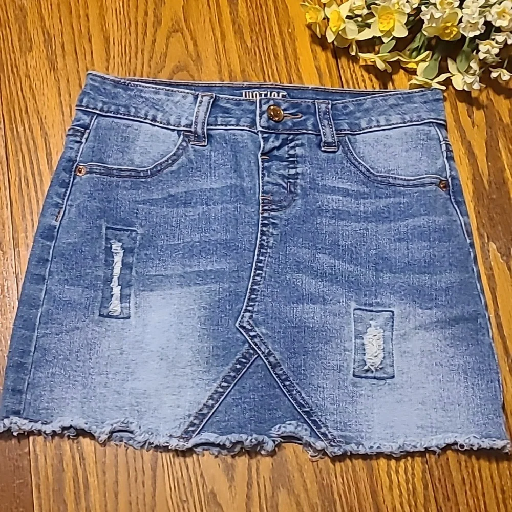 Justice Blue Denim Skirt - Girl's 10